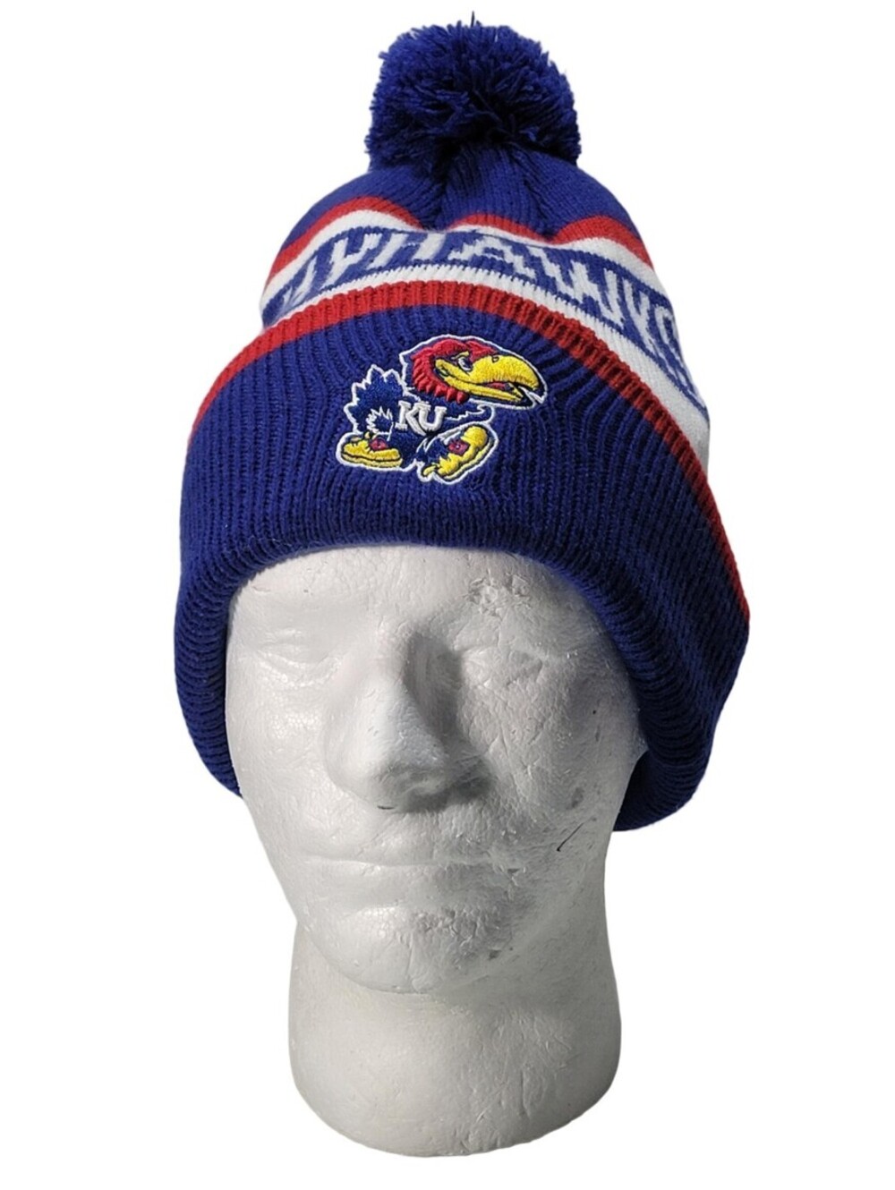 Kansas University Jayhawks NCAA Fan Favorite Beanie Knitted Stocking Hat Cap